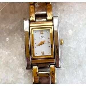 Anne Klein II Dual Toned 10/4549 Bracelet Vintage Wristwatch - 17mm - WORKS!
